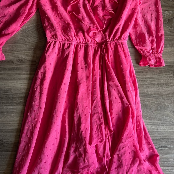 Fraiche by J wrap Ruffle Dress - Picture 2 of 5